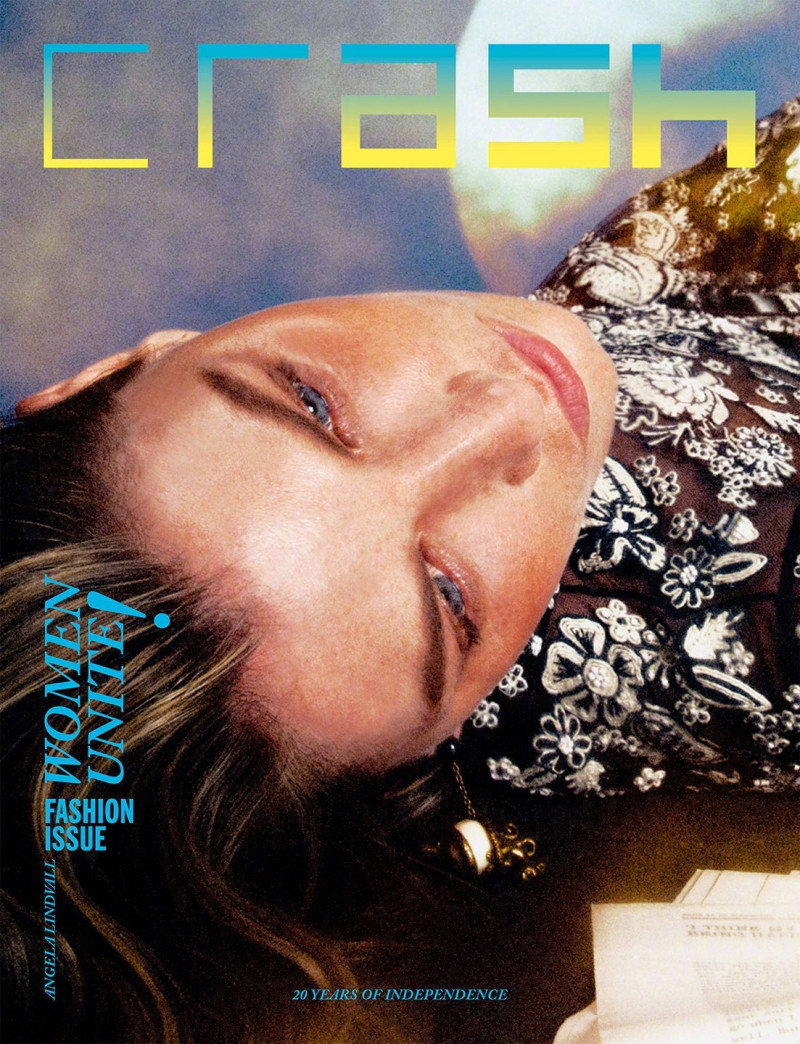 Angela Lindvall featured on the Crash cover from September 2018