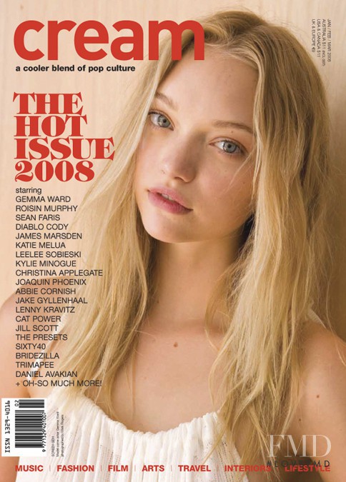 Gemma Ward featured on the Cream cover from January 2008