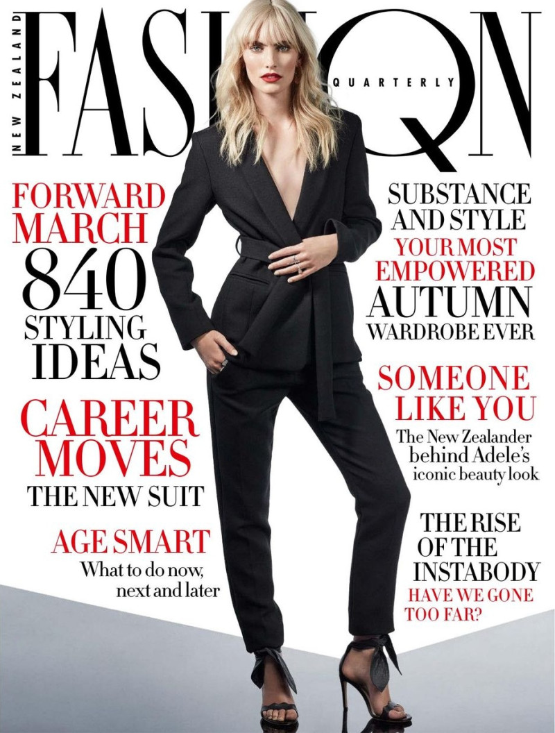 Emily Baker featured on the Fashion Quarterly cover from September 2017