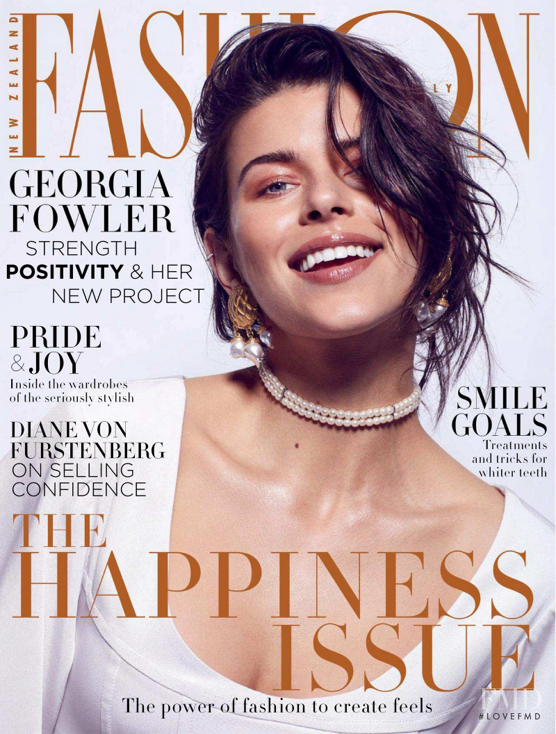 Georgia Fowler featured on the Fashion Quarterly cover from September 2018