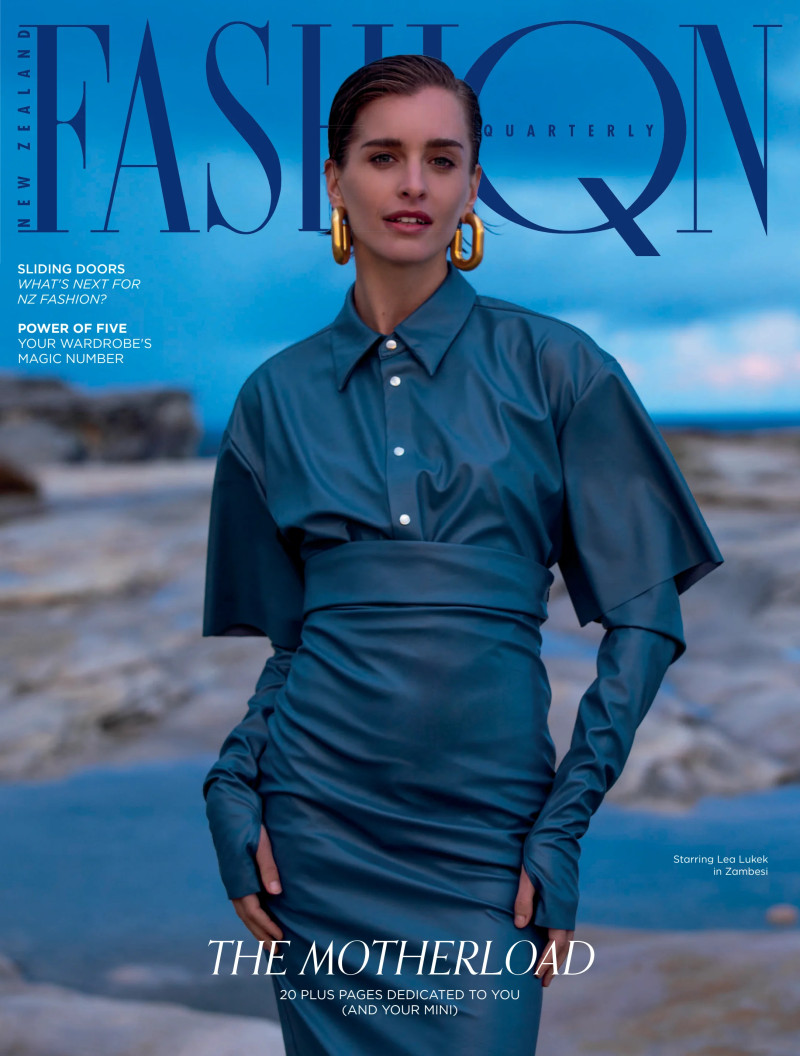 Lea Lukek featured on the Fashion Quarterly cover from December 2024