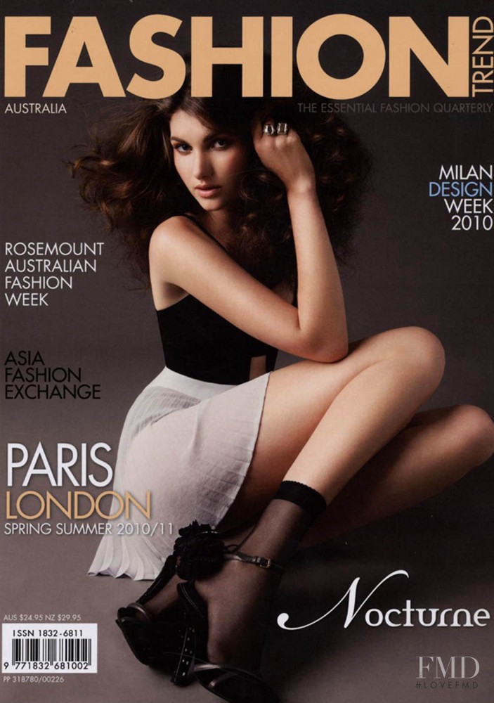 Claire Quirk featured on the FASHION TREND Australia cover from October 2010