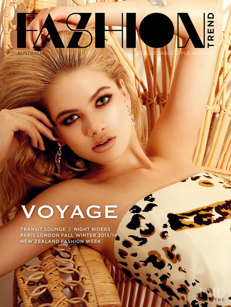 Megan Irwin featured on the FASHION TREND Australia cover from November 2013