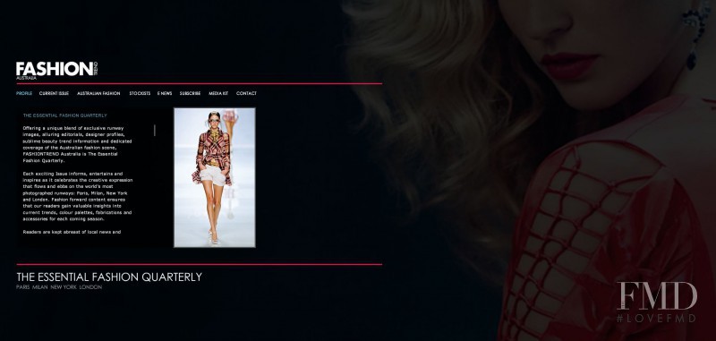  featured on the FASHIONTREND.com.au screen from April 2010