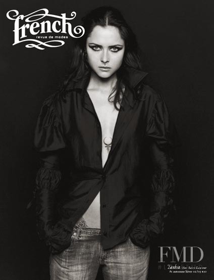 Tasha Tilberg featured on the French Revue De Modes cover from October 2002