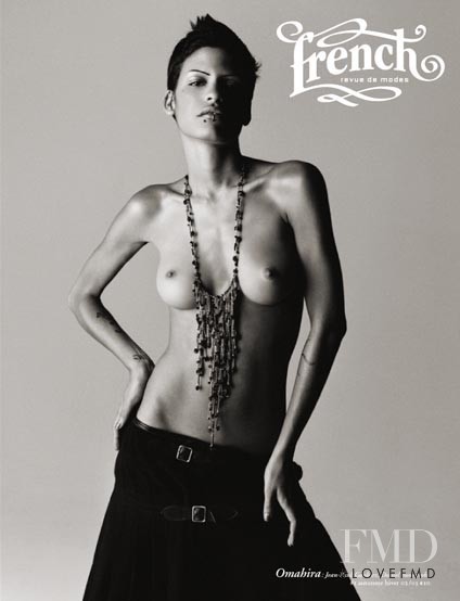Omahyra Mota featured on the French Revue De Modes cover from October 2002