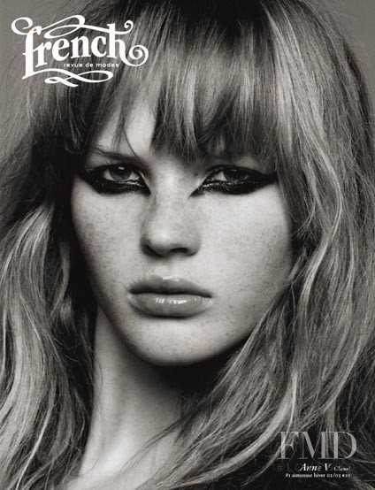 Anne Vyalitsyna featured on the French Revue De Modes cover from October 2002