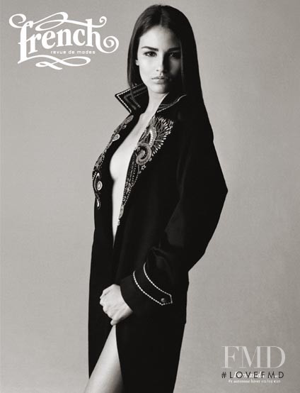 Fernanda Tavares featured on the French Revue De Modes cover from October 2002