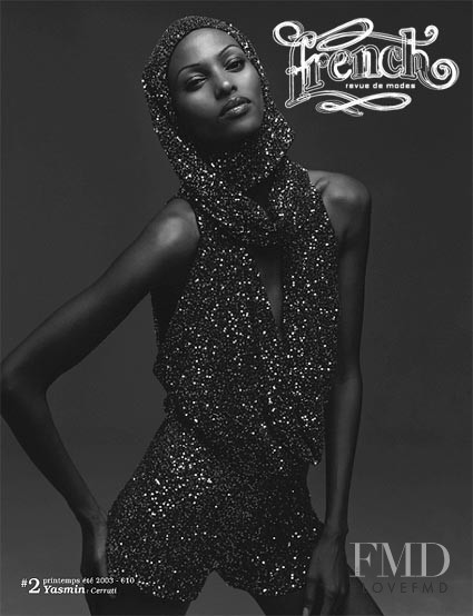 Yasmin Warsame featured on the French Revue De Modes cover from March 2003
