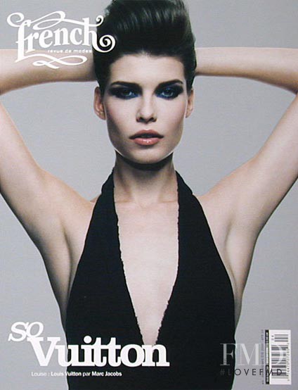 Louise Pedersen featured on the French Revue De Modes cover from March 2004