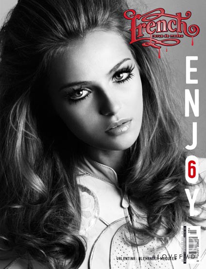 Valentina Zelyaeva featured on the French Revue De Modes cover from March 2005