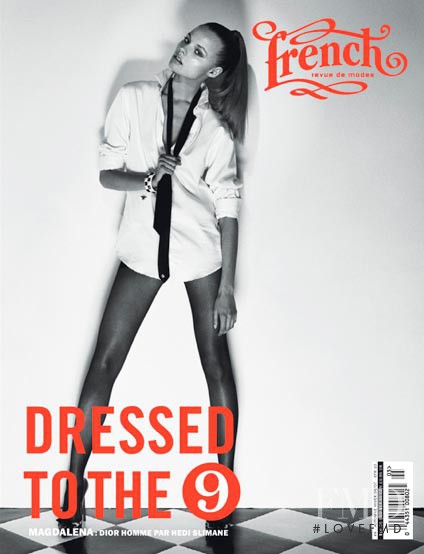 Magdalena Frackowiak featured on the French Revue De Modes cover from September 2006
