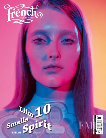 Iekeliene Stange featured on the French Revue De Modes cover from March 2007