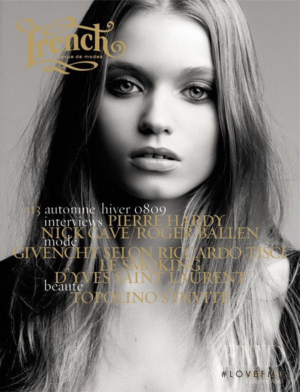 Abbey Lee Kershaw featured on the French Revue De Modes cover from September 2008