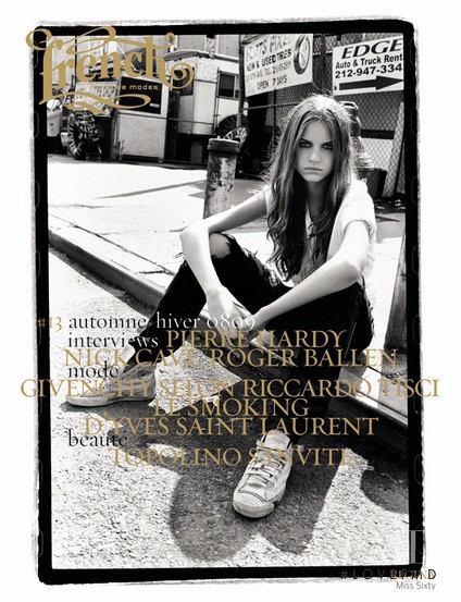 Regina Feoktistova featured on the French Revue De Modes cover from September 2008