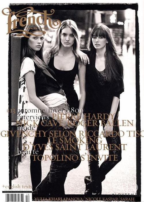 Sarah Stephens, Yulia Kharlapanova, Nicole Kaspar featured on the French Revue De Modes cover from September 2008