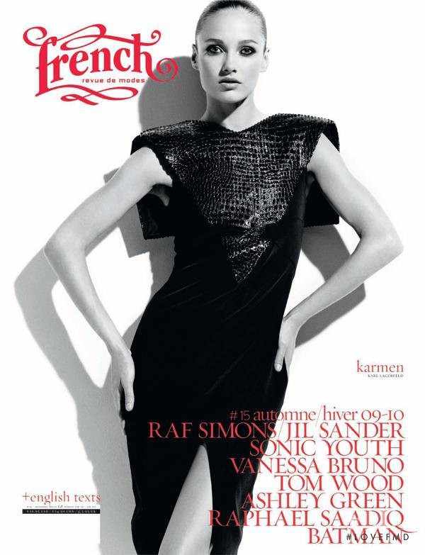 Karmen Pedaru featured on the French Revue De Modes cover from September 2009