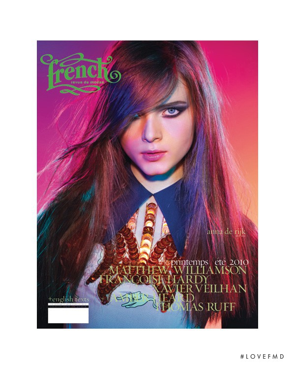 Anna de Rijk featured on the French Revue De Modes cover from March 2010