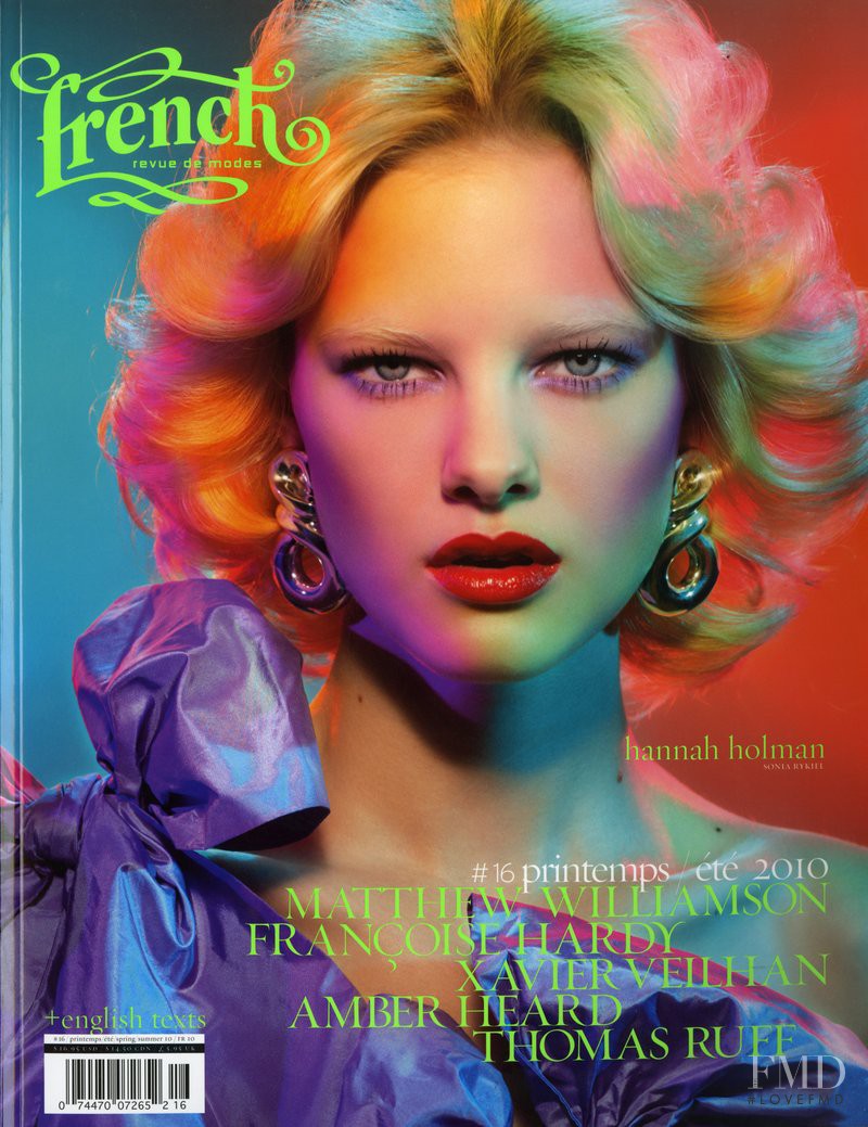 Hannah Holman featured on the French Revue De Modes cover from March 2010