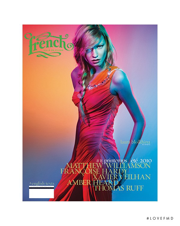 Laura Blokhina featured on the French Revue De Modes cover from March 2010