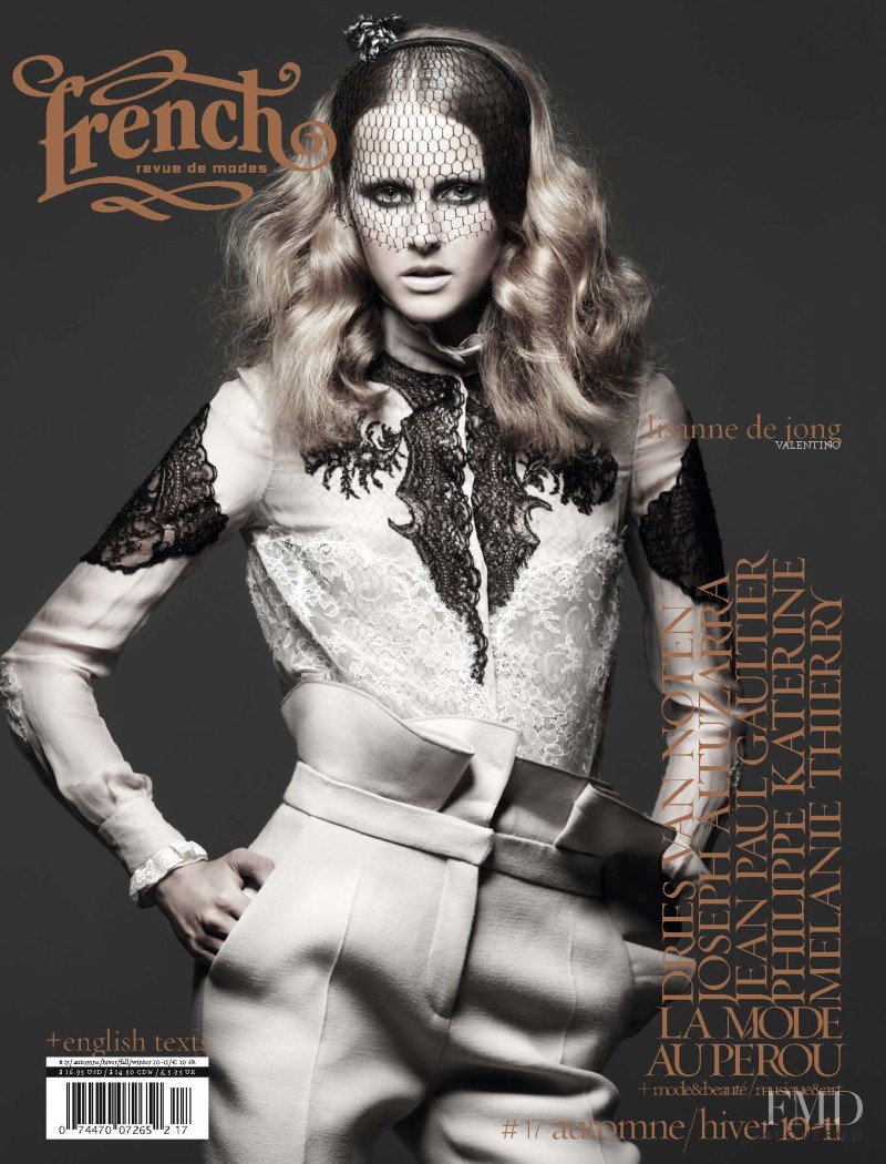 Lisanne de Jong featured on the French Revue De Modes cover from September 2010