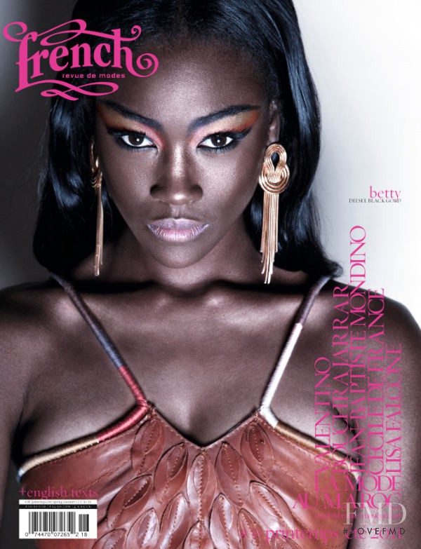 Betty Adewole featured on the French Revue De Modes cover from March 2011