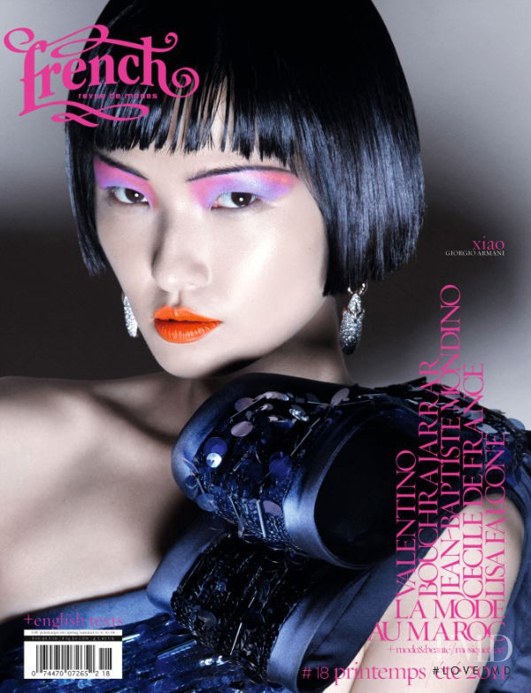 Xiao Wang (I) featured on the French Revue De Modes cover from March 2011