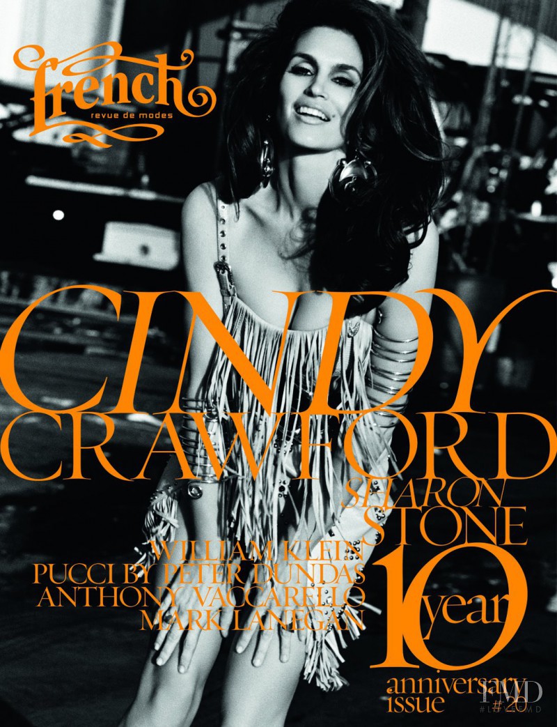 Cindy Crawford featured on the French Revue De Modes cover from March 2012