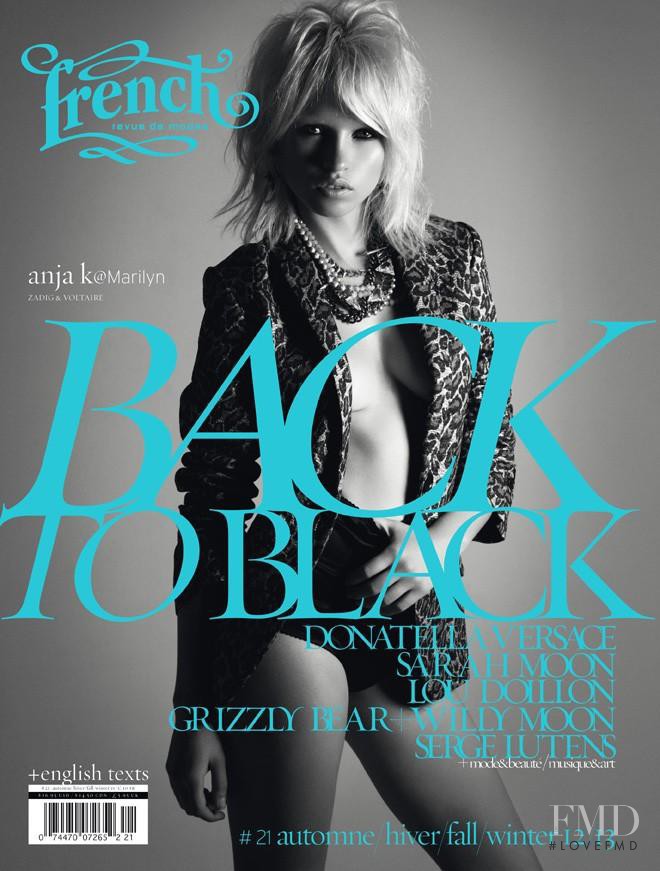 Anja Konstantinova featured on the French Revue De Modes cover from September 2012
