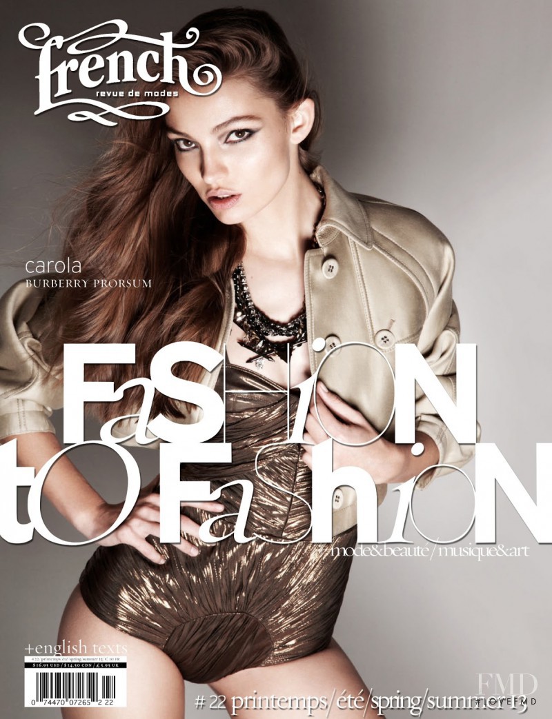 Carola Remer featured on the French Revue De Modes cover from March 2013