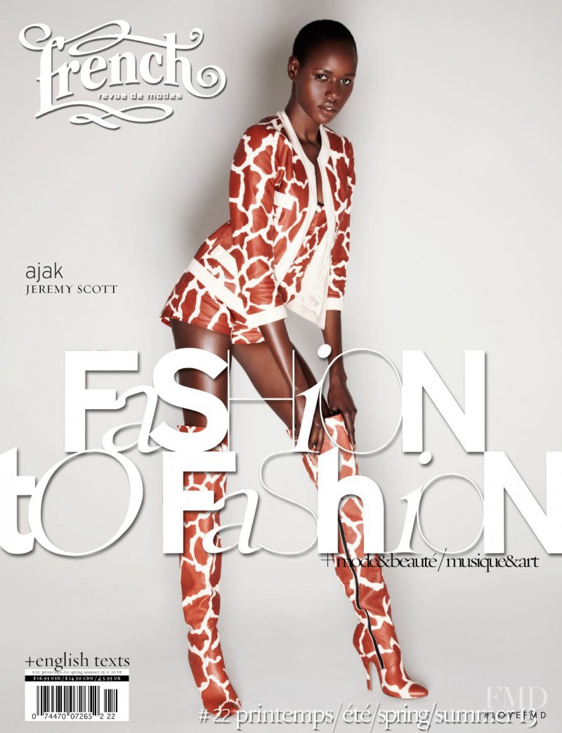 Ajak Deng featured on the French Revue De Modes cover from March 2013