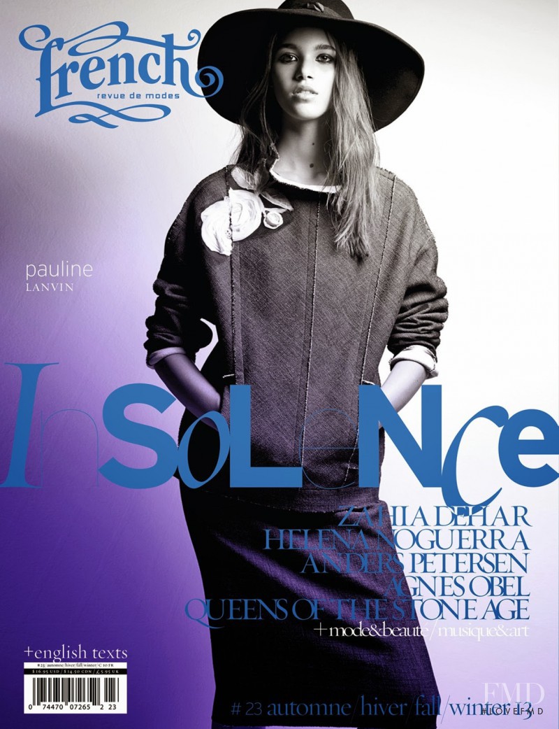 Pauline Hoarau featured on the French Revue De Modes cover from September 2013