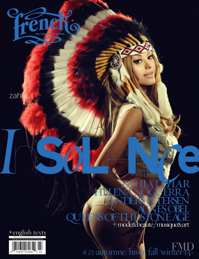 Zahia Dehar featured on the French Revue De Modes cover from September 2013