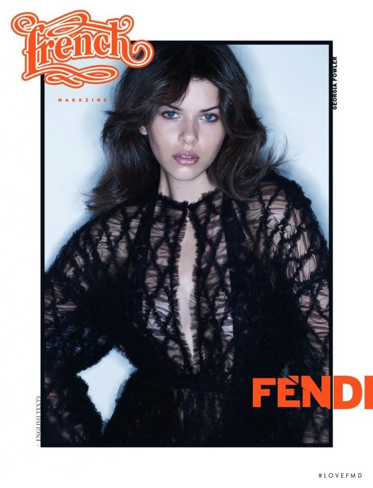 Georgia Fowler featured on the French Revue De Modes cover from September 2017
