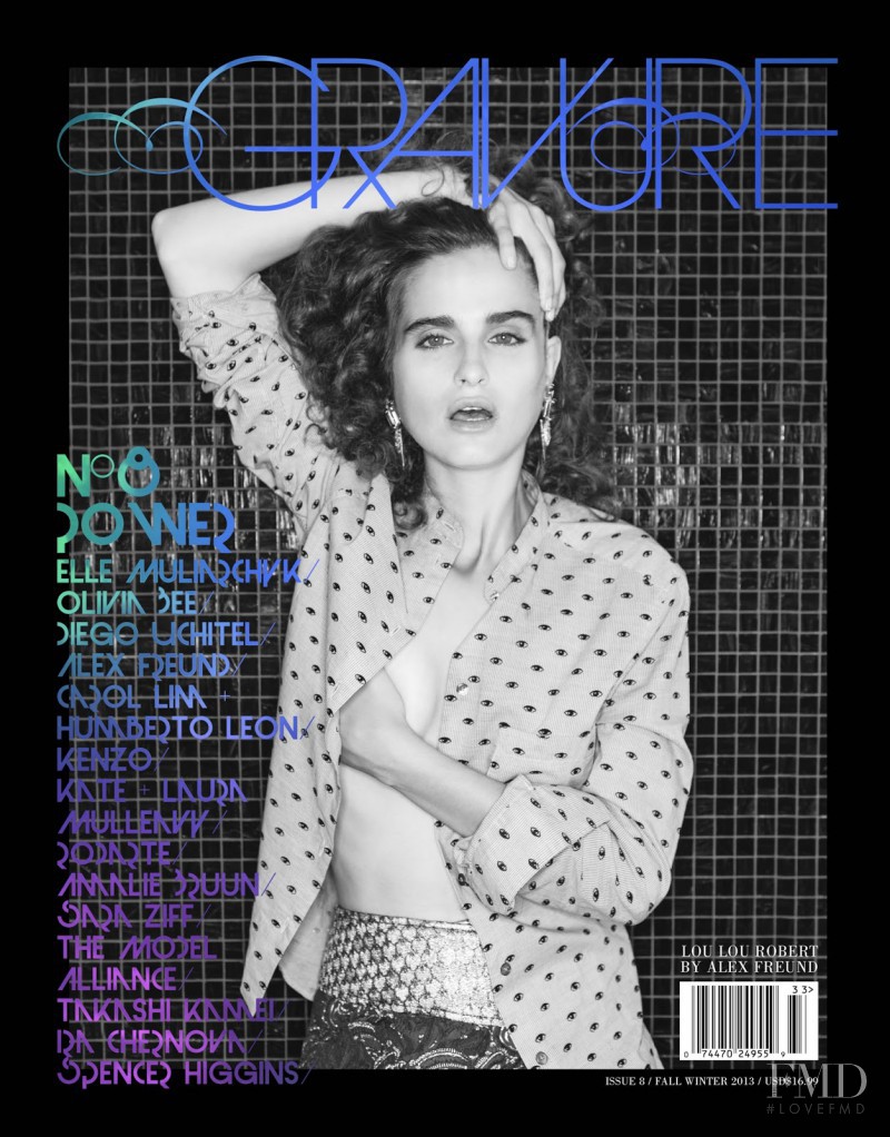 Loulou Robert featured on the Gravure cover from September 2013