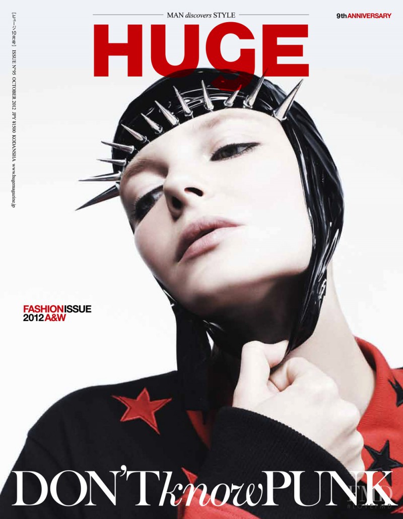 Eniko Mihalik featured on the HUgE cover from October 2012