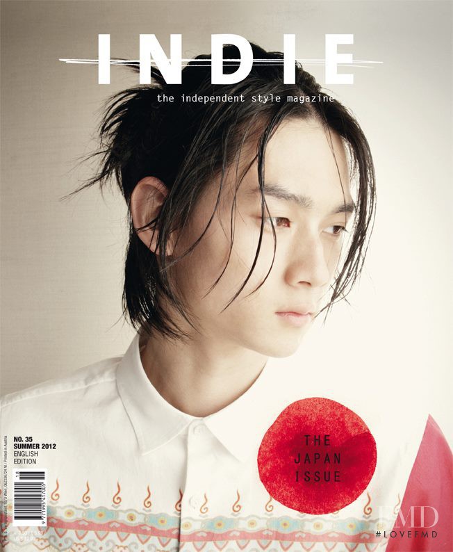 Shuntaro Yanagi featured on the Indie cover from June 2012