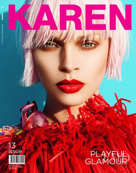 Lauren Rippingham featured on the Karen cover from July 2012