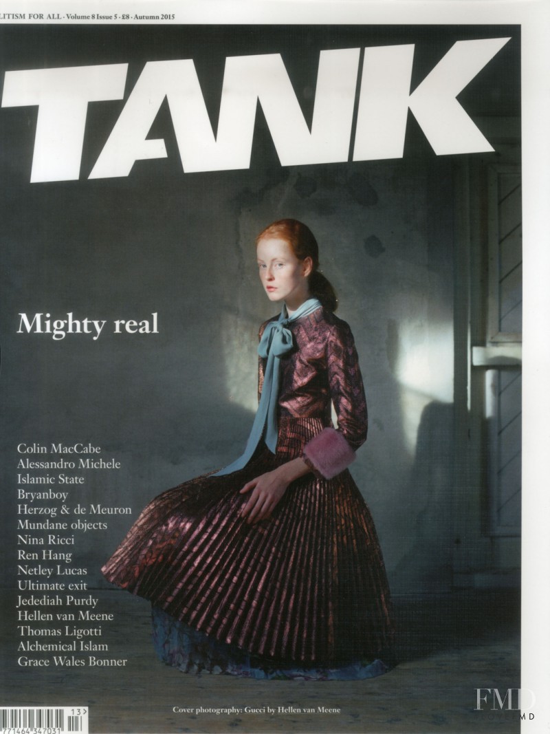 Anne-Louise De Vries featured on the TANK cover from August 2015