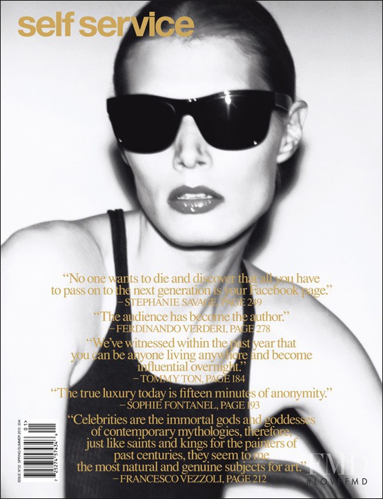Malgosia Bela featured on the Self Service cover from March 2010