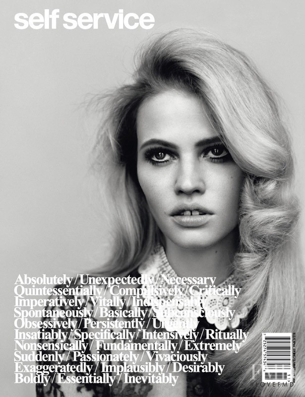 Lara Stone featured on the Self Service cover from June 2011