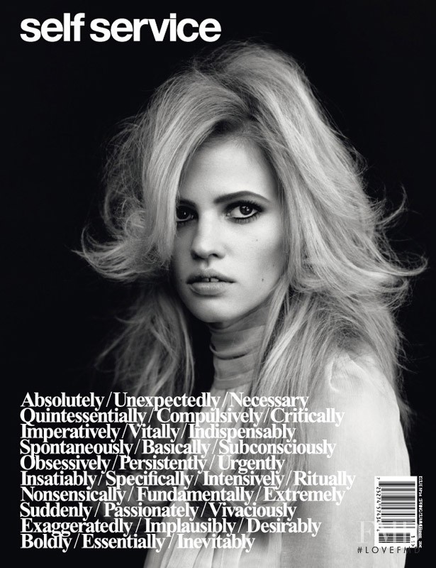 Lara Stone featured on the Self Service cover from June 2011