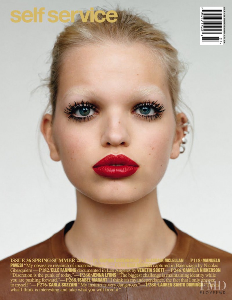 Daphne Groeneveld featured on the Self Service cover from March 2012