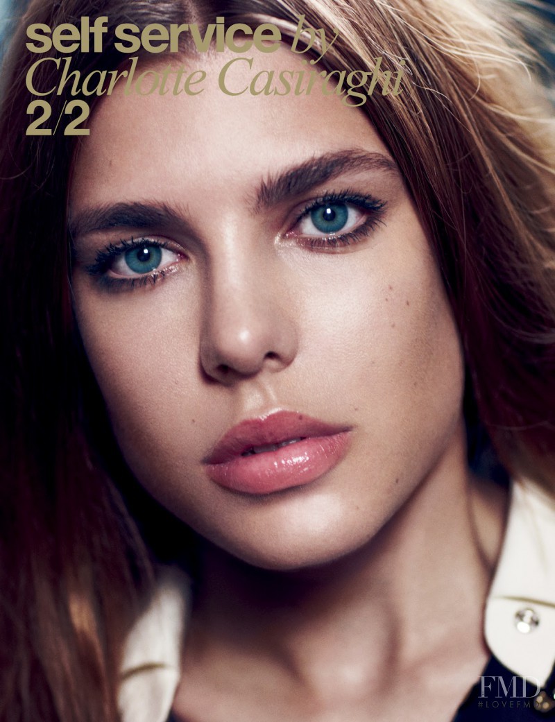 Charlotte Casiraghi featured on the Self Service cover from September 2012