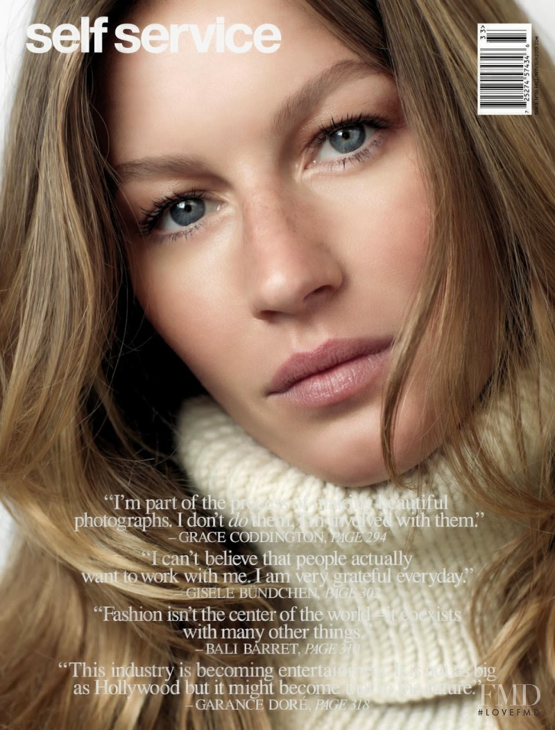 Gisele Bundchen featured on the Self Service cover from September 2013