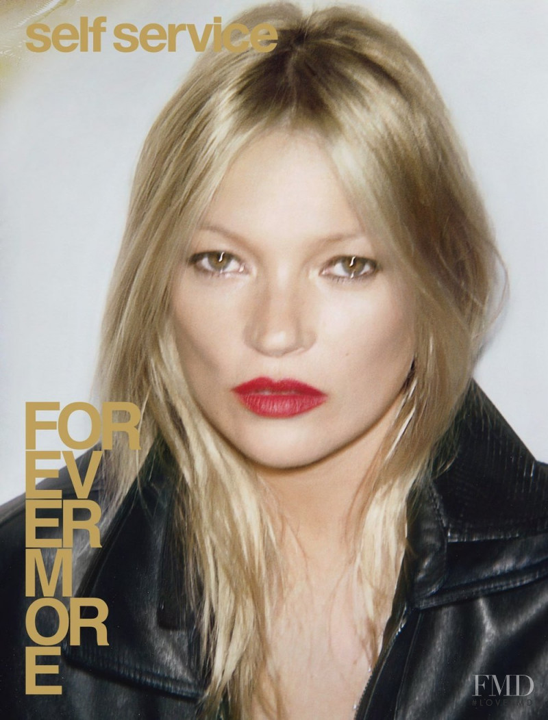 Kate Moss featured on the Self Service cover from September 2018