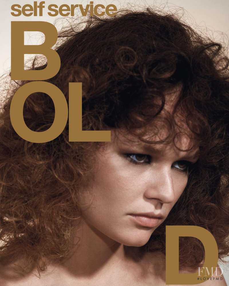 Anna Ewers featured on the Self Service cover from October 2019