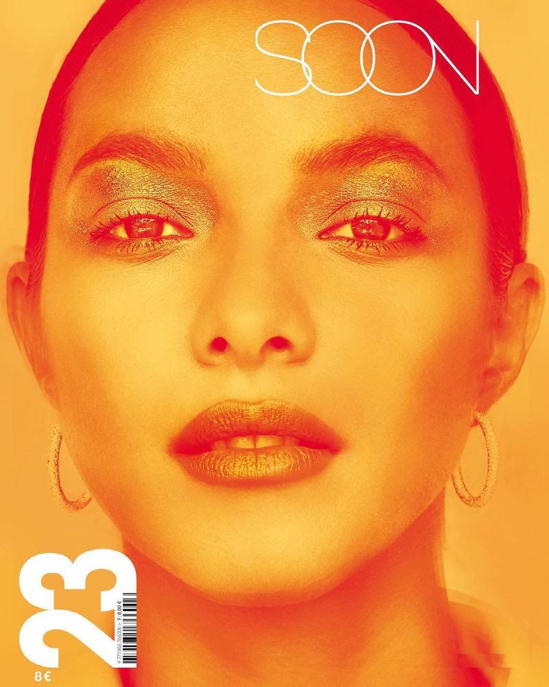 Lais Ribeiro featured on the Soon Magazine cover from July 2021