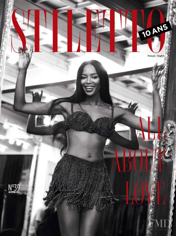 Naomi Campbell featured on the Stiletto cover from September 2013