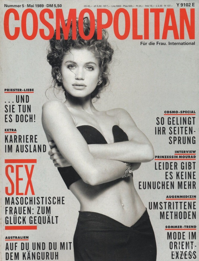 Paula Barbieri featured on the Cosmopolitan Germany cover from May 1989